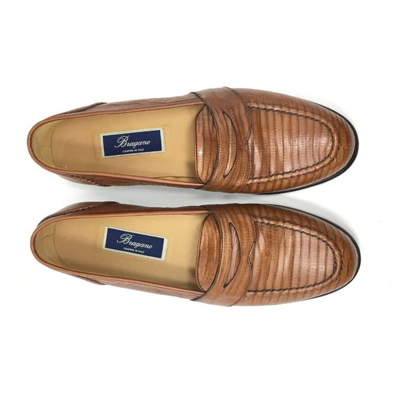 Bragano Cole Haan Loafers Shoe Size 10 Full Lizard